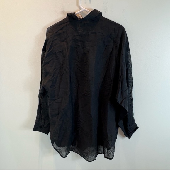 TAN + LINES by Sivan Ayla Linen Blend Swim Coverup - Picture 4 of 9